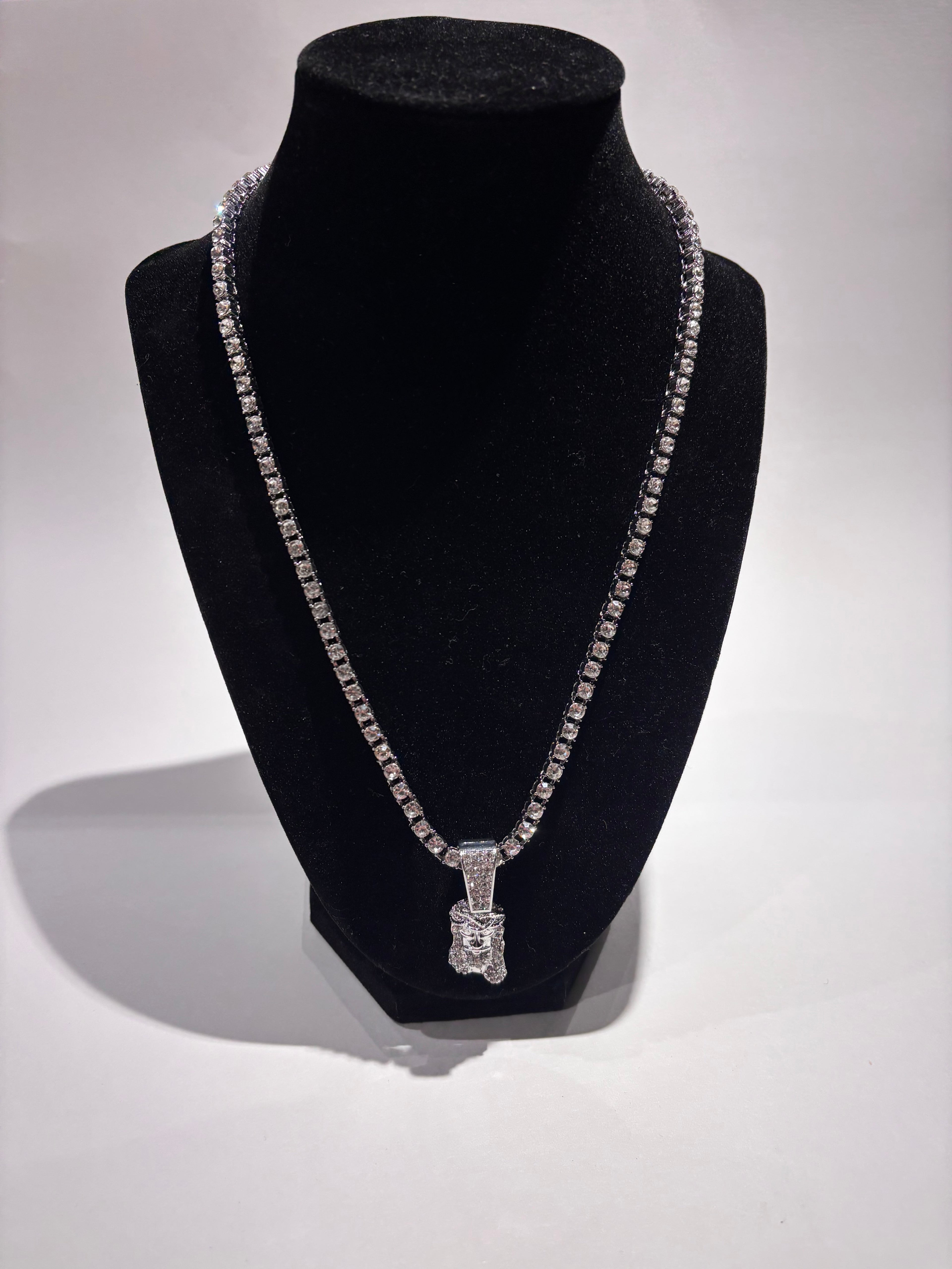 Small Iced Out Diamond Jesus pendent