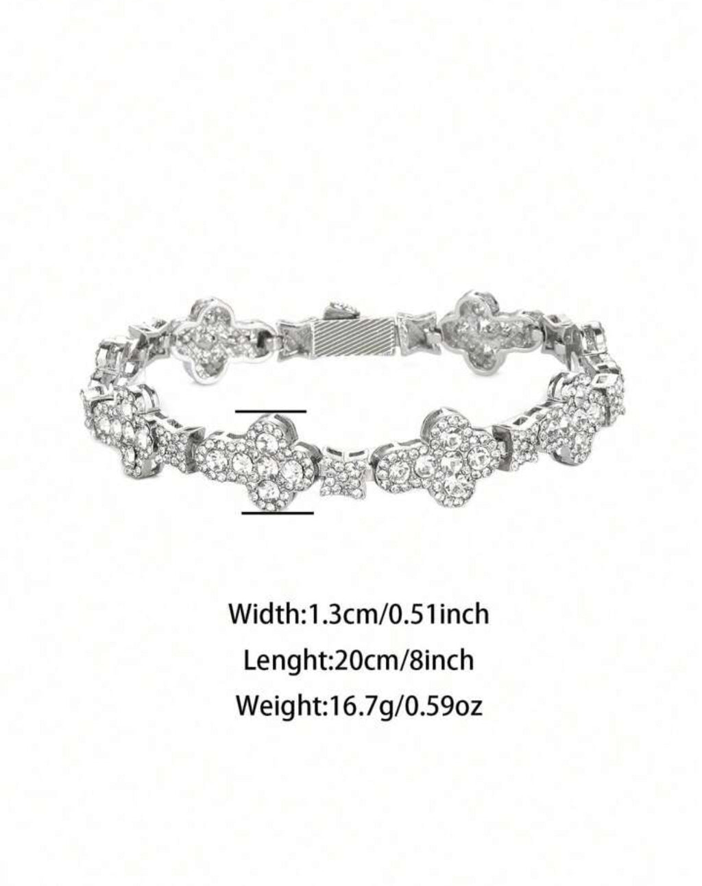 Cluster Cross Bracelet