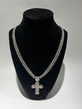 Diamond Baguette Cross Pendent