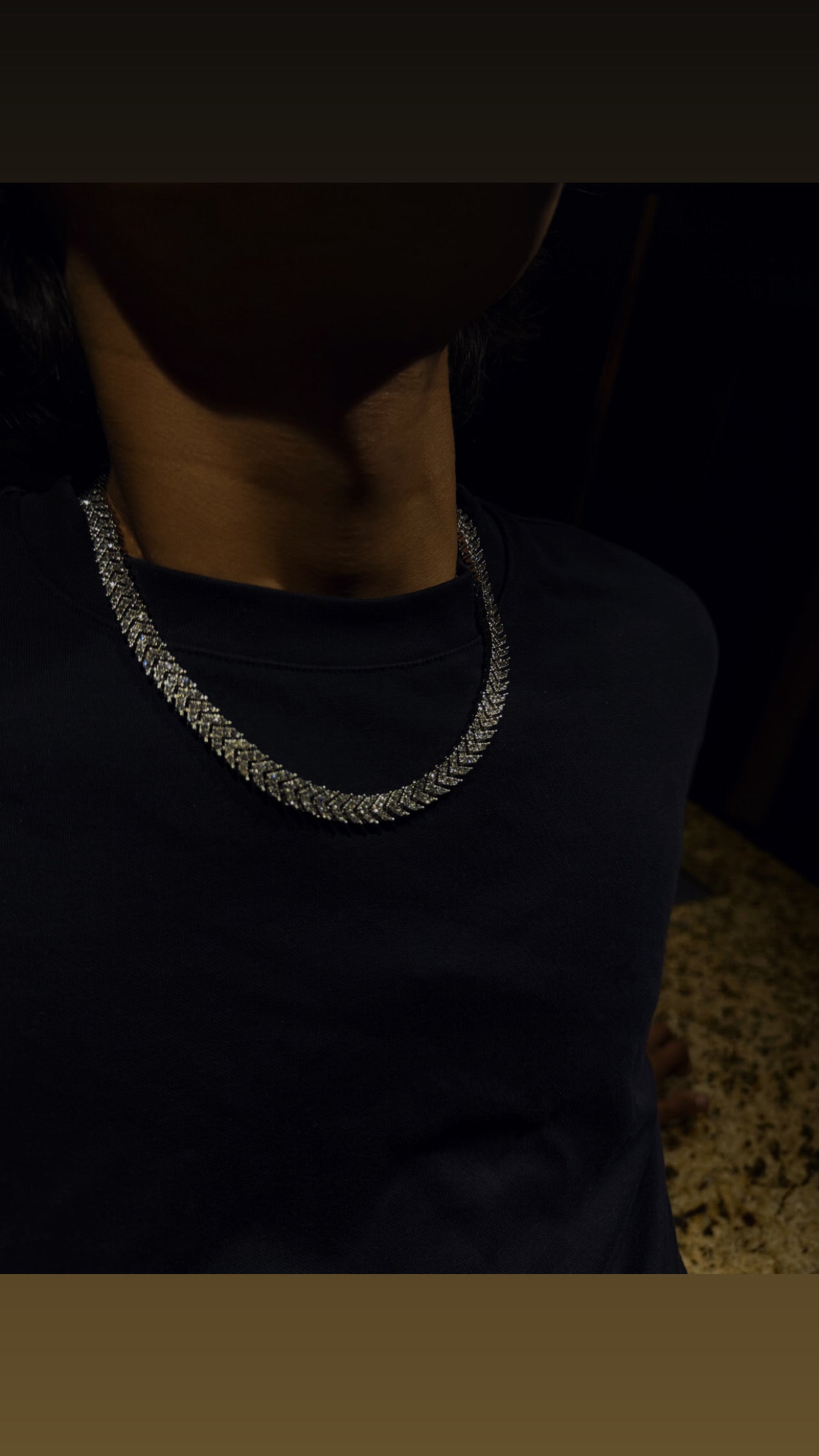 Iced Out Snake Cuban Link Chain