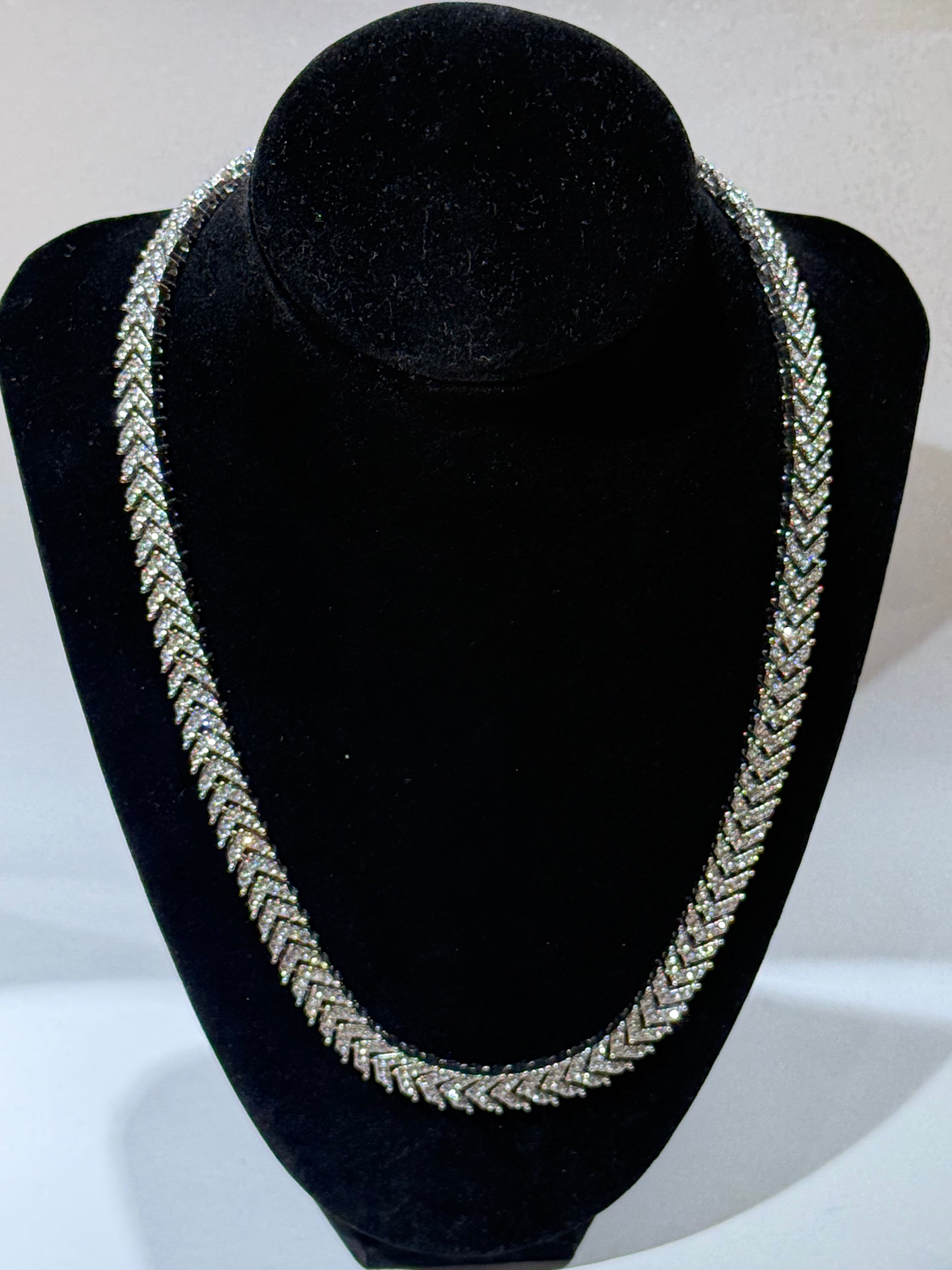 Iced Out Snake Cuban Link Chain